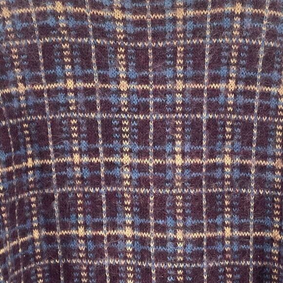 Equorian Heritage Mohair Blend Vintage Cardigan Sweater Medium Burgundy - Picture 6 of 9